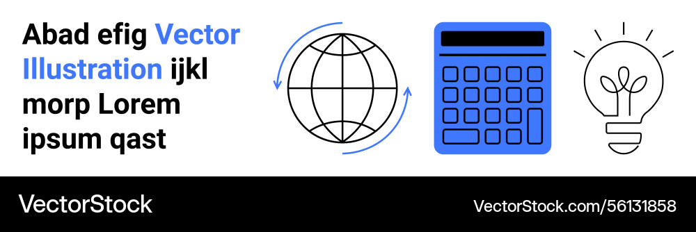 Global connectivity online calculation Global connectivity online calculation vector image