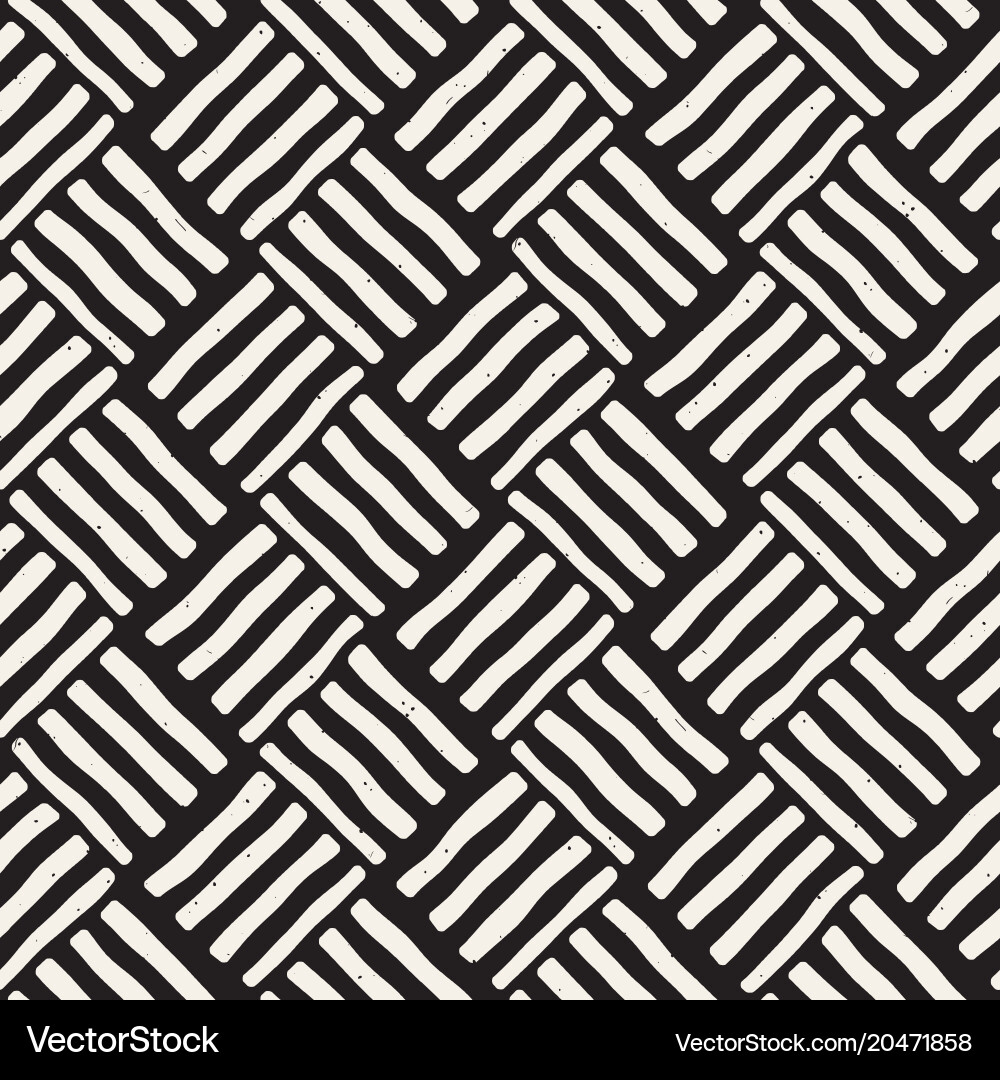 Hand drawn seamless repeating pattern with lines vector image
