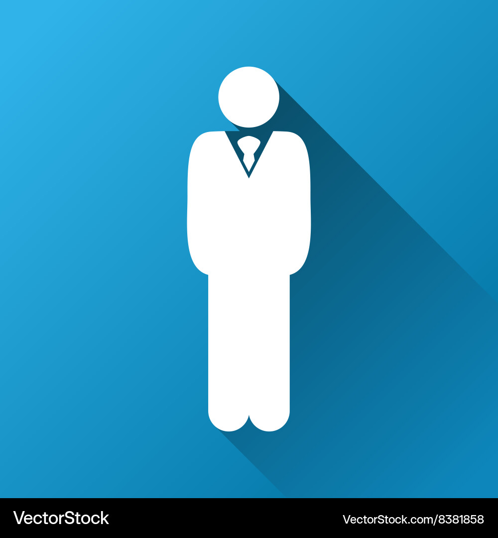 Manager gradient square icon vector image