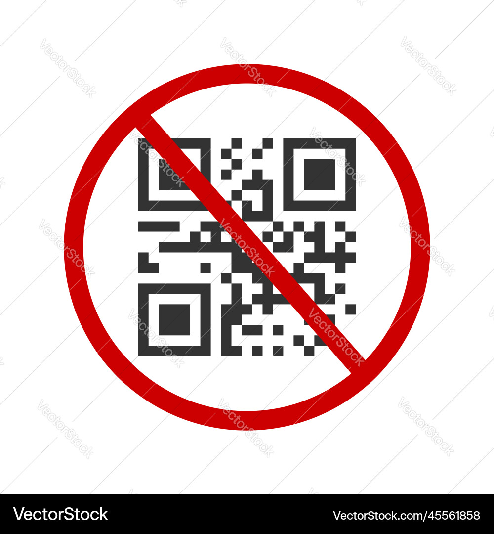 Qr code not available icon quick response matrix Qr code not available icon quick response matrix vector image