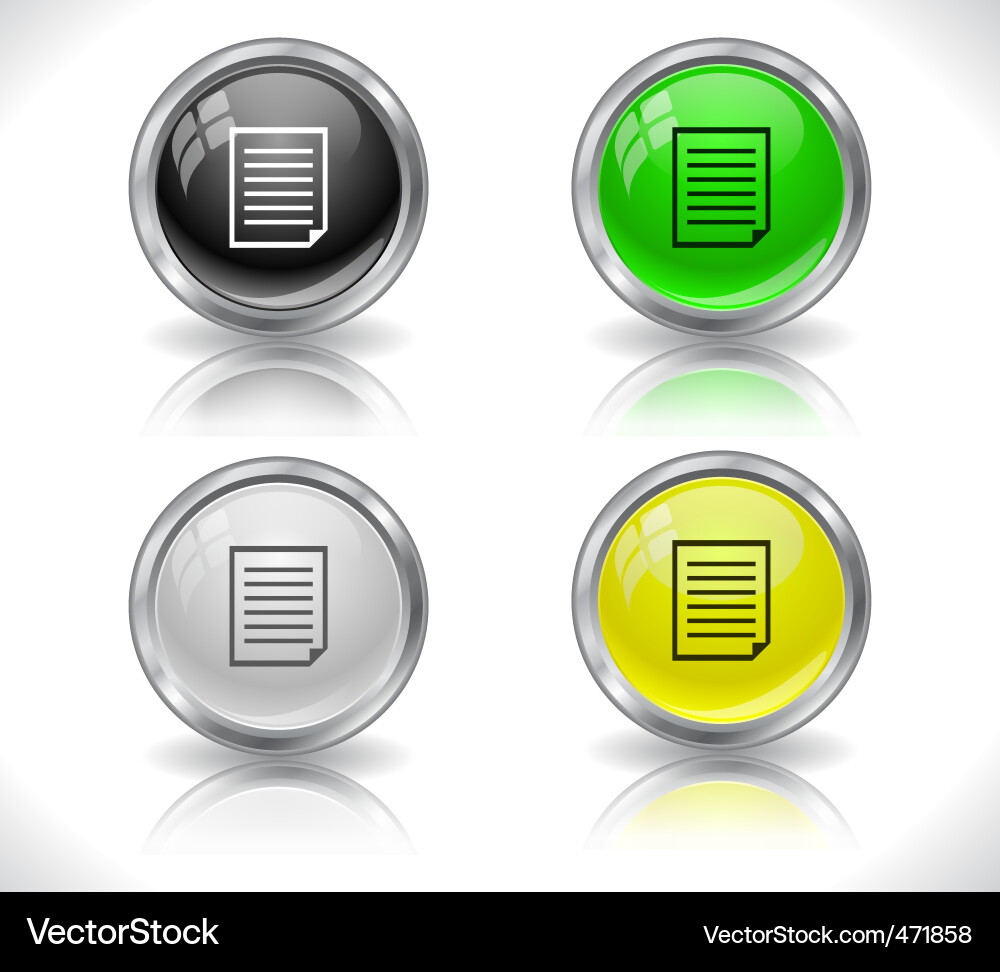 Website buttons vector image