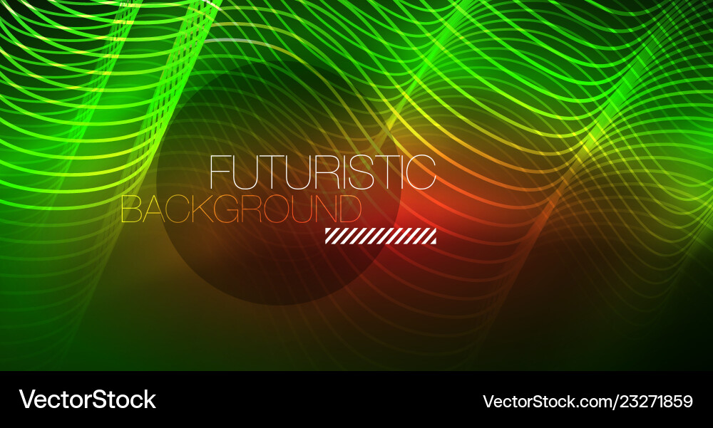 Abstract shiny glowinng color wave design element Abstract shiny glowinng color wave design element Vector Image