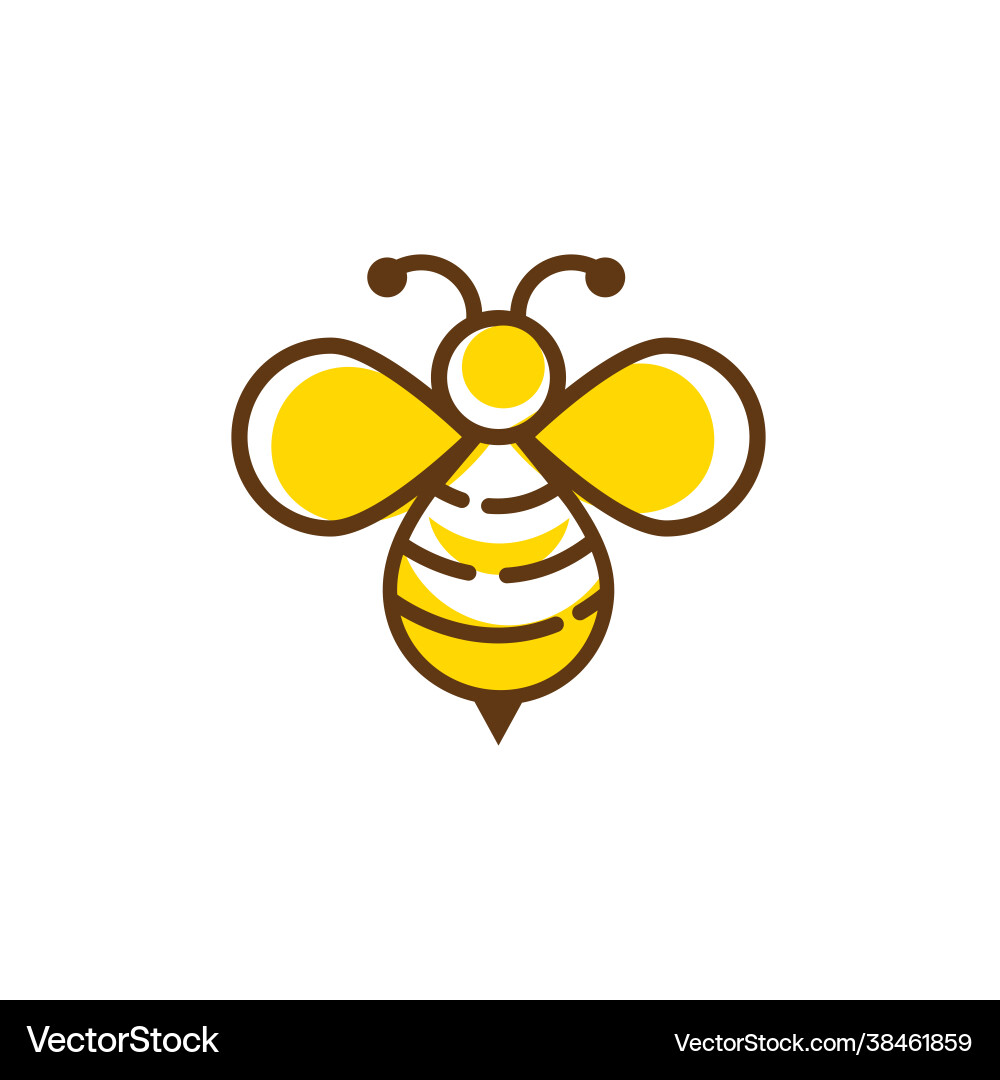 Bee element icon design Vector Image