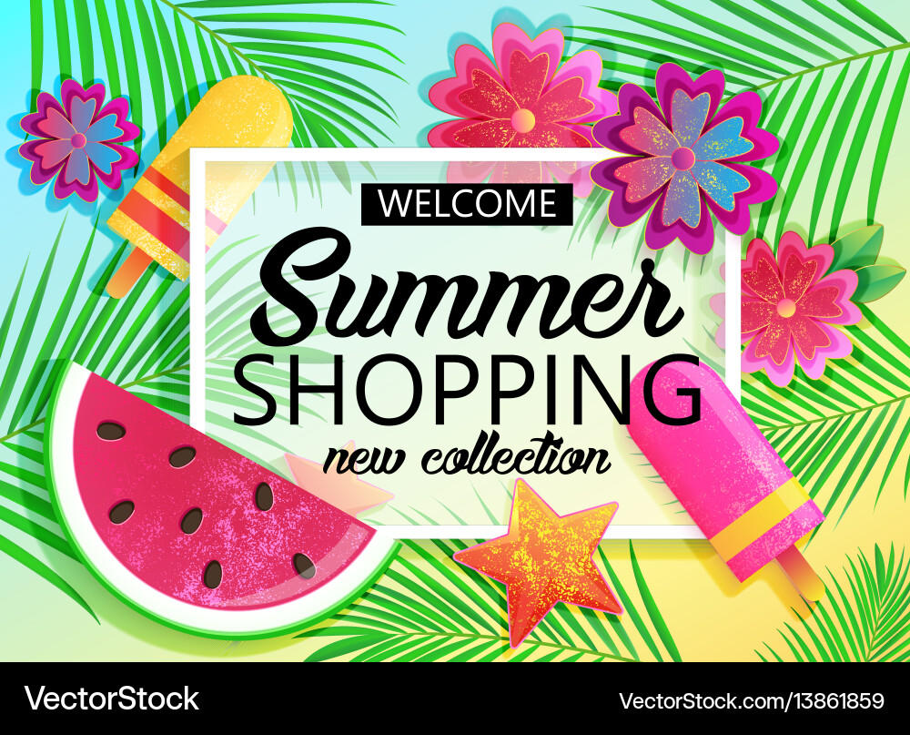 Big summer sale background for banner wallpaper Big summer sale background for banner wallpaper vector image