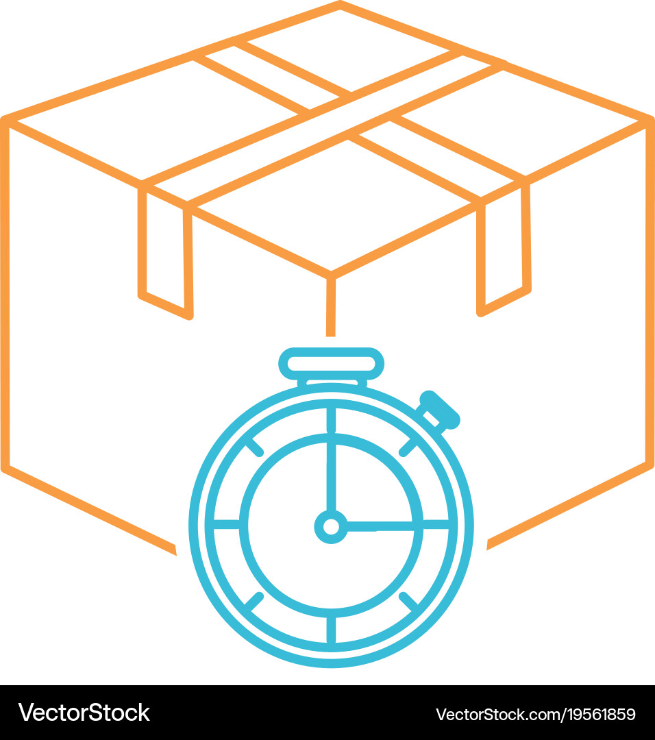 Box and chronometer design Vector Image