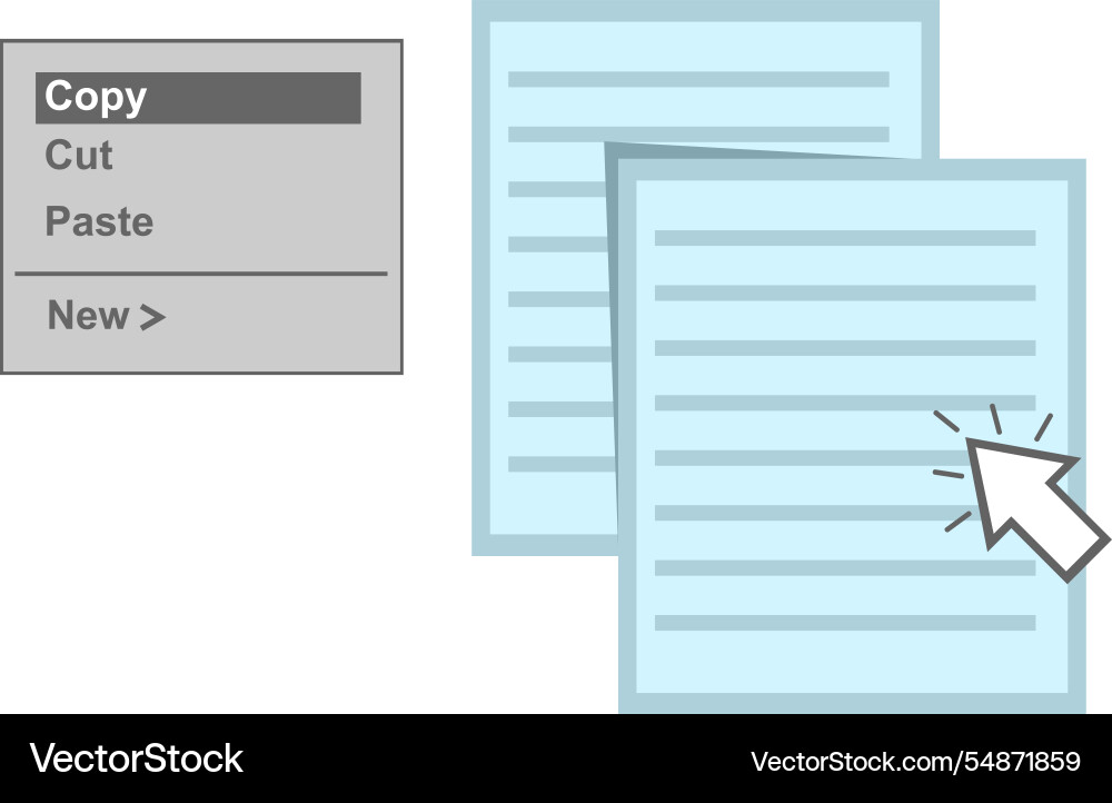 Click copy button pop-up Click copy button pop-up vector image