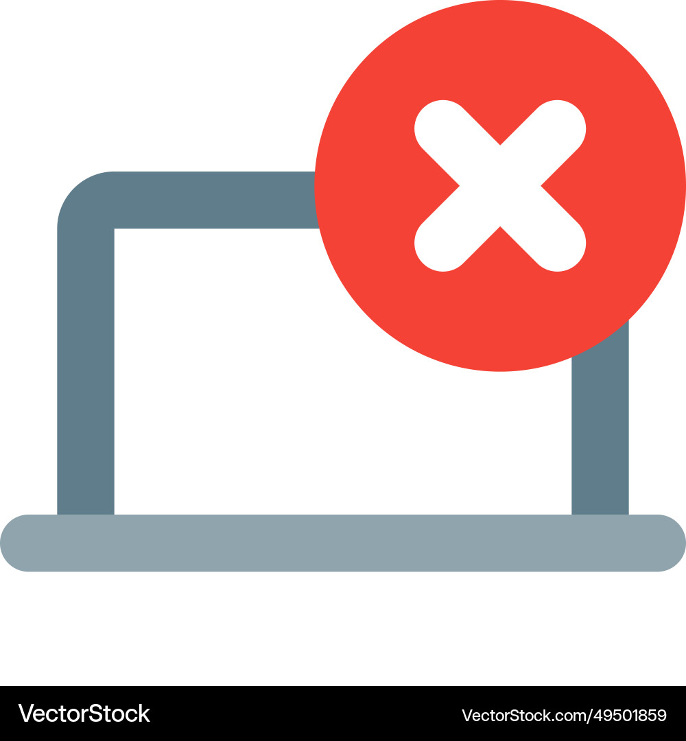 Deleting unneeded information or data from laptop Vector Image