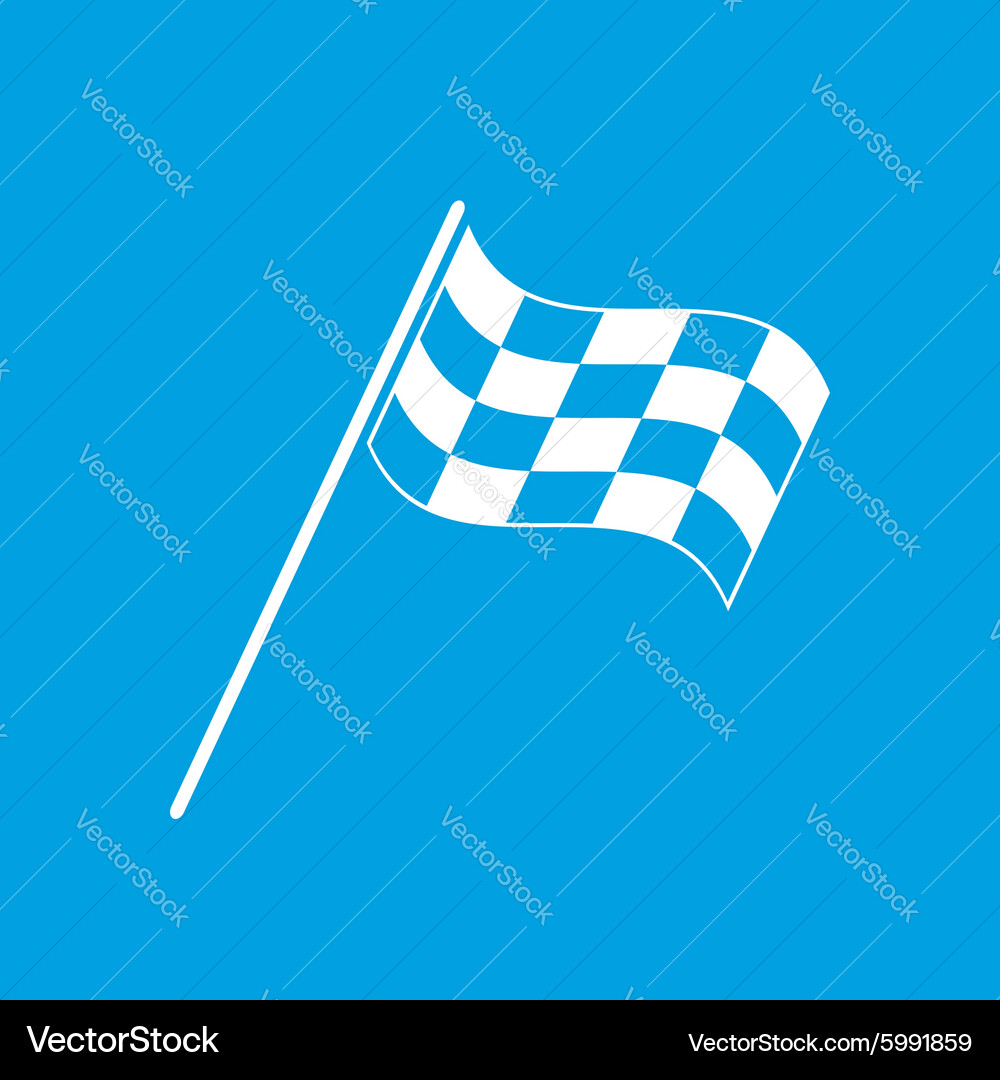 Finish flag icon simple Vector Image