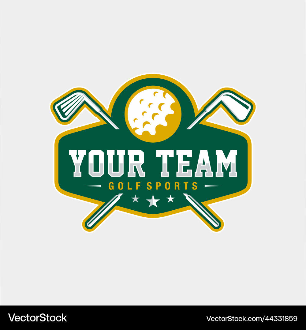 Golf Logo Emblem Template vector image