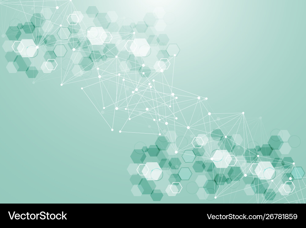 Hexagonal abstract background big data Hexagonal abstract background big data vector image
