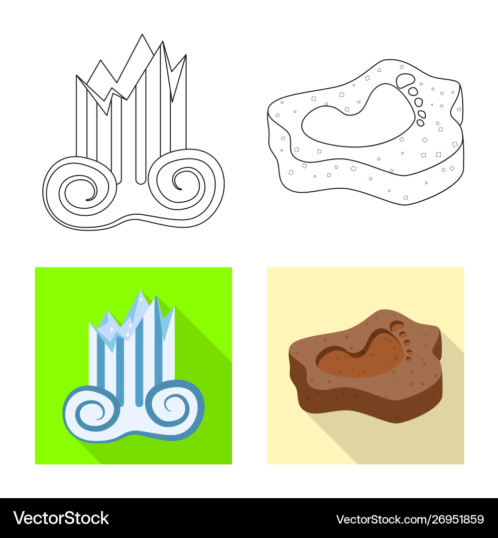 Isolated object story and items sign Isolated object story and items sign vector image