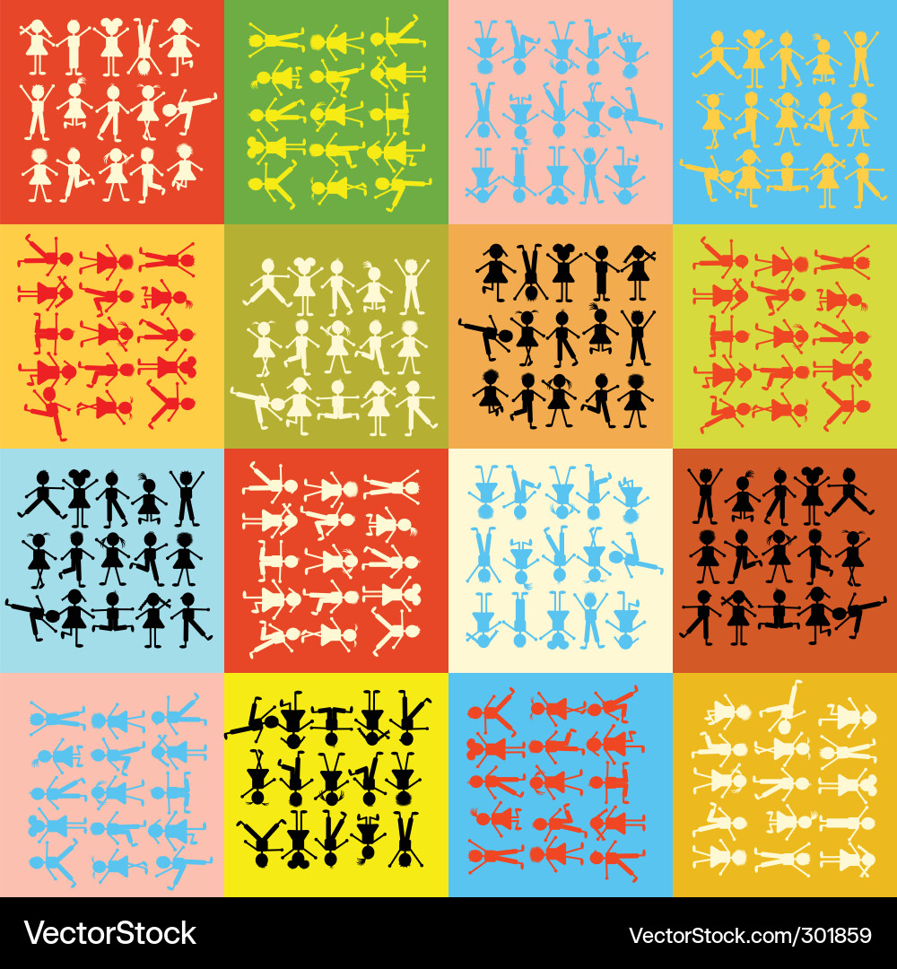 Kids Icons Collection Vector Image