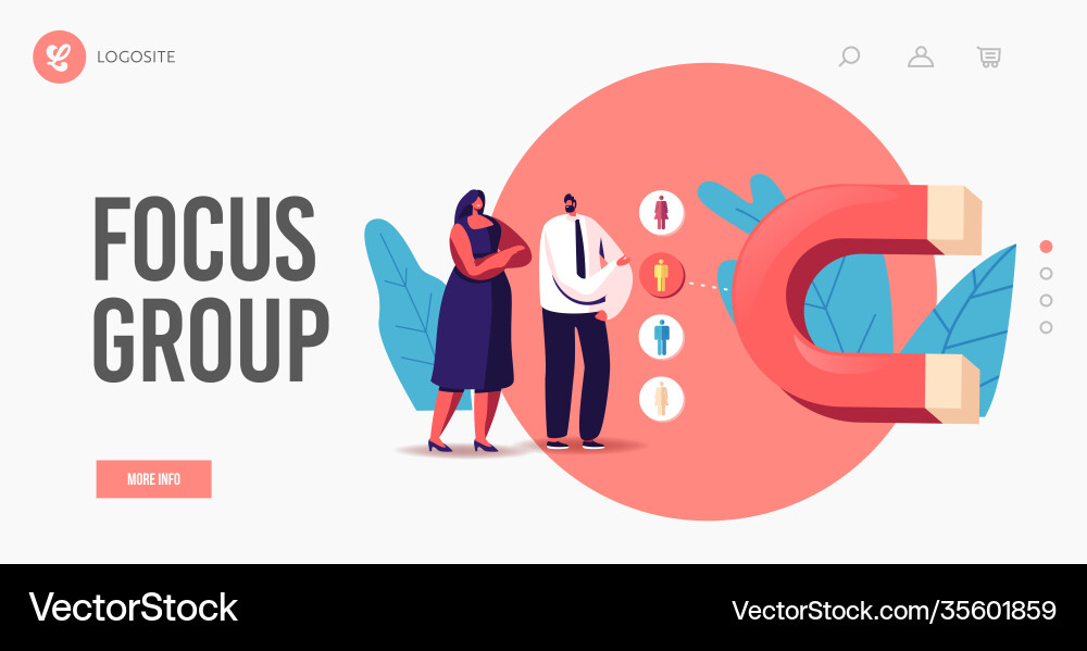 Lead generation landing page template tiny Lead generation landing page template tiny vector image