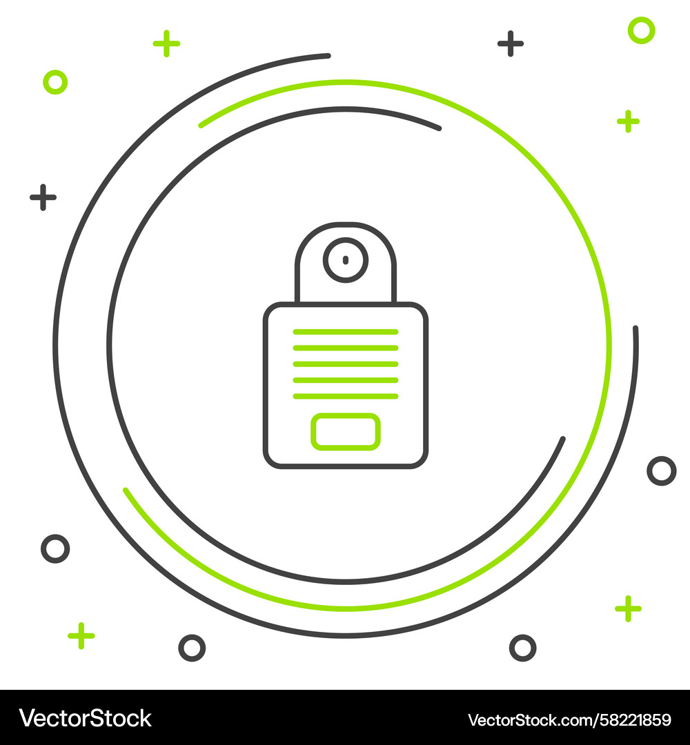 Line Intercom Icon Vector Image