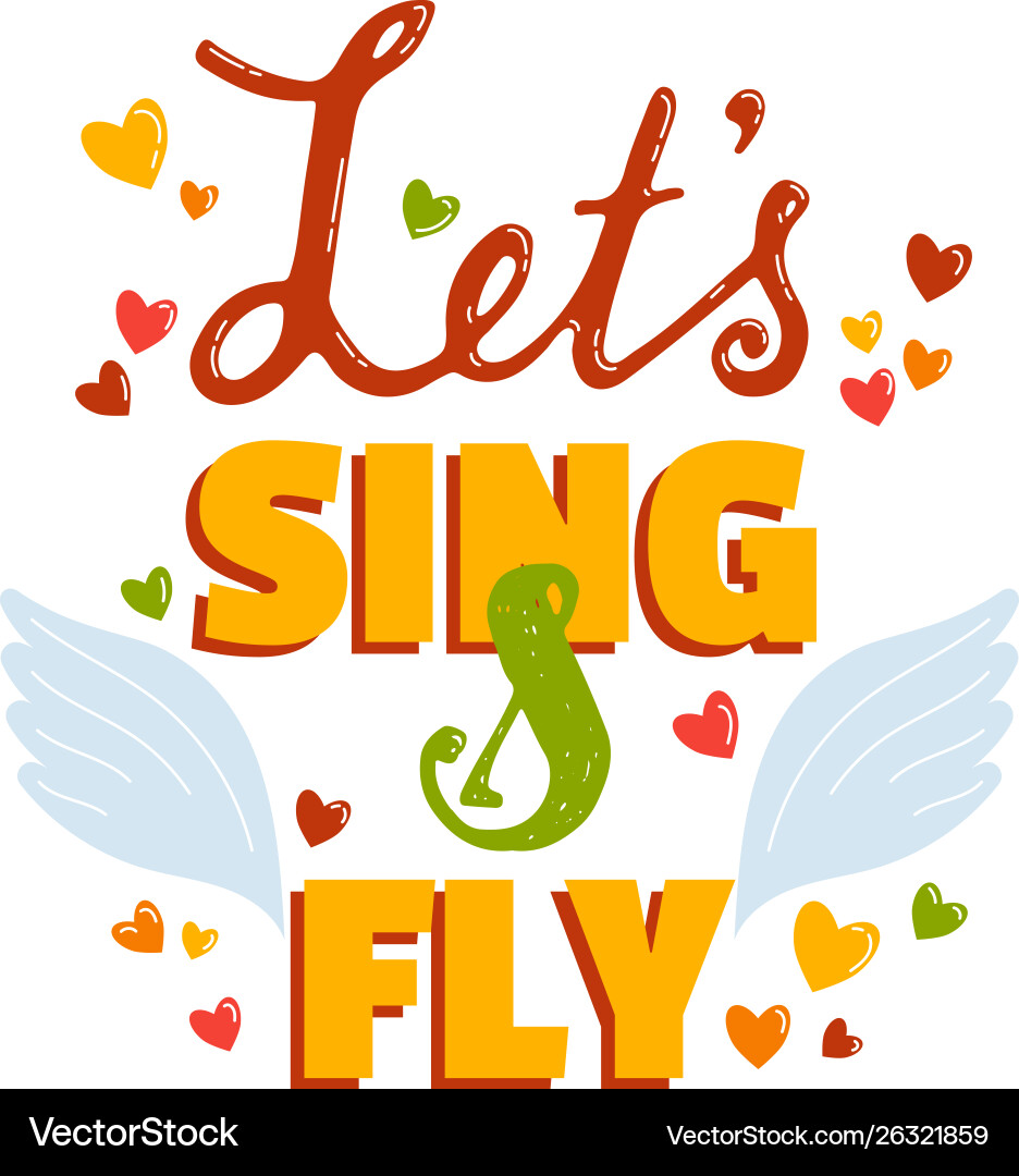 Music lettering musical typography graphic Music lettering musical typography graphic vector image