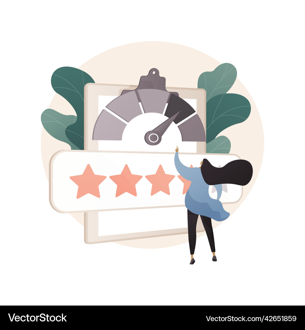 Performance rating abstract concept Performance rating abstract concept vector image