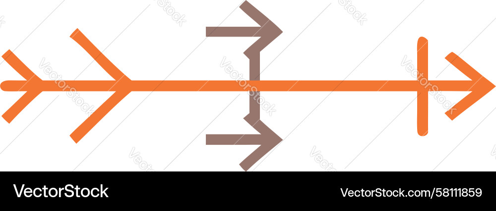 Segmented Arrow Progress Icon Vector Image