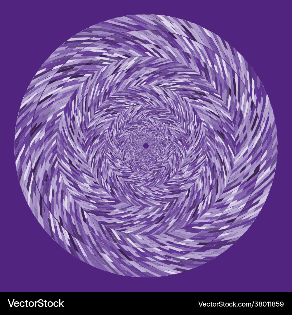 Spiral design element striped zigzag pattern Spiral design element striped zigzag pattern vector image