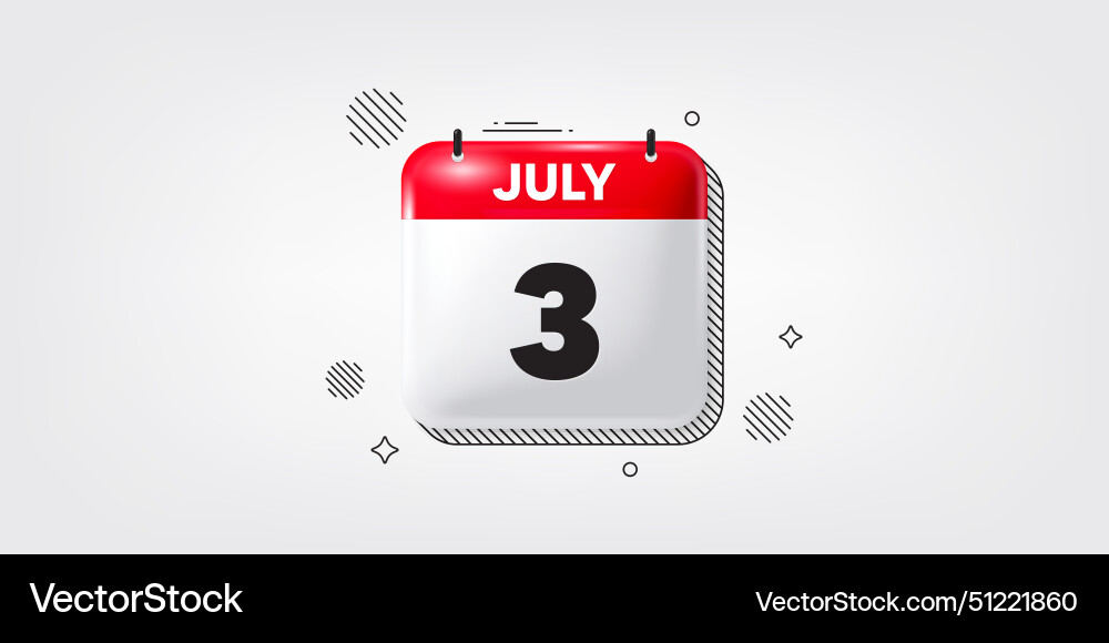 3rd day of the month icon event schedule date 3rd day of the month icon event schedule date vector image