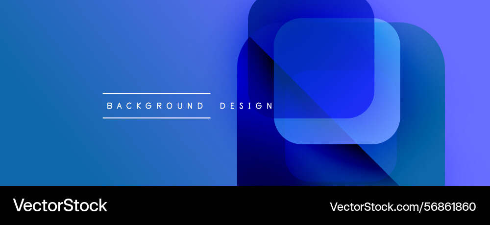 Abstract blue design features overlapping squares Abstract blue design features overlapping squares Vector Image