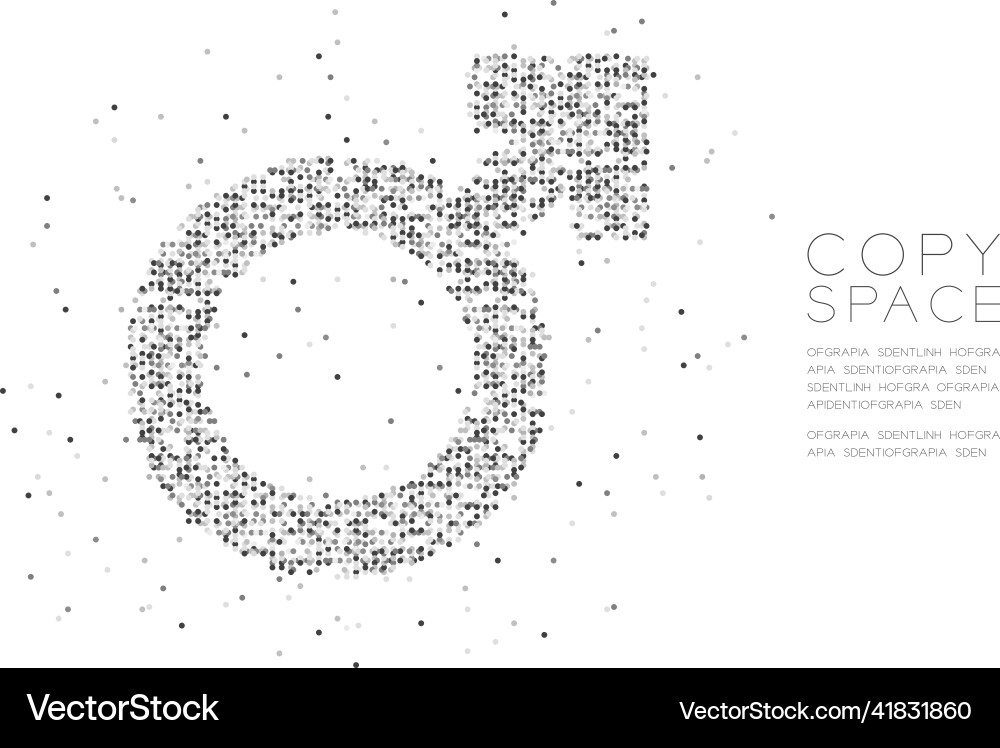 Abstract geometric circle dot molecule particle Vector Image
