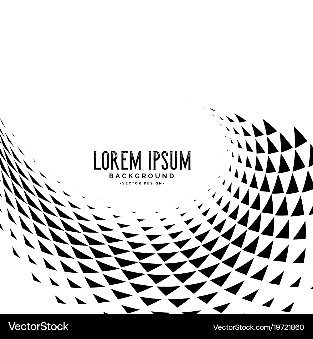 Abstract wavy triangle shape background Vector Image