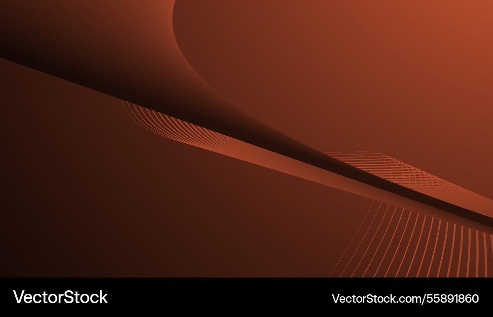 Dark orange gradient with curve line abstract Dark orange gradient with curve line abstract Vector Image