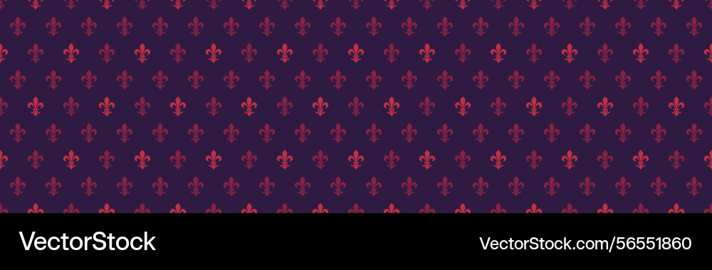 Elegant repeating fleurdelis pattern in rich vector image