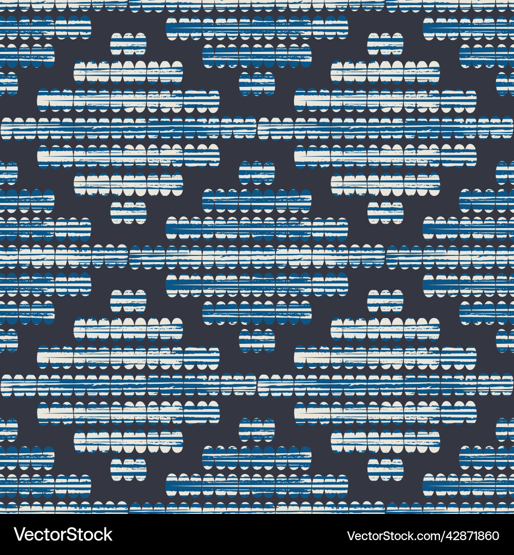 Ikat Stich Effekt nahtlose Muster Hand Ikat Stich Effekt nahtlose Muster Hand vektorbild