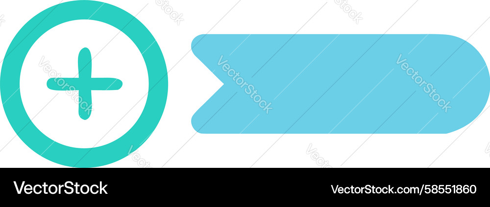 Plus Sign in Circle - Add Button Vector Image