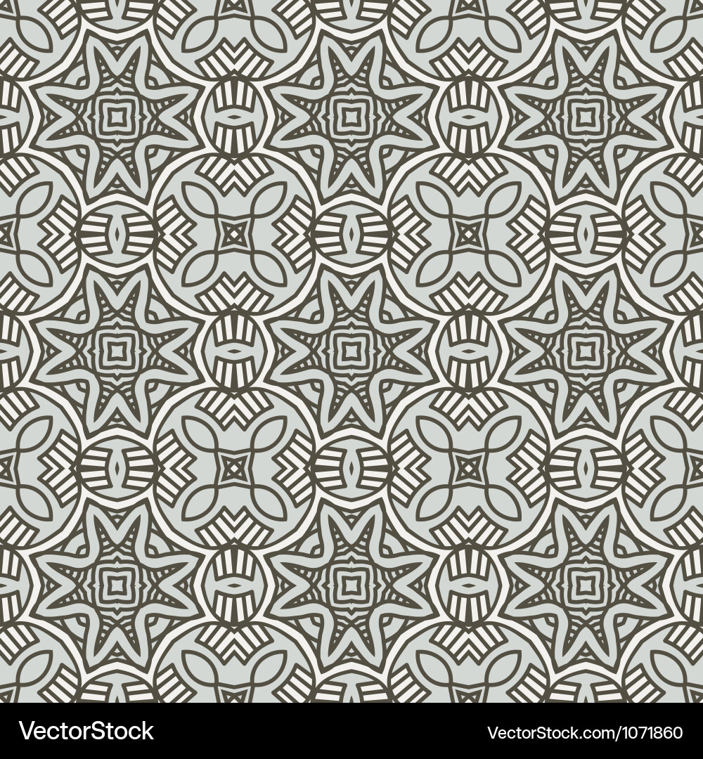 Retro Geometric Pattern Background vector image