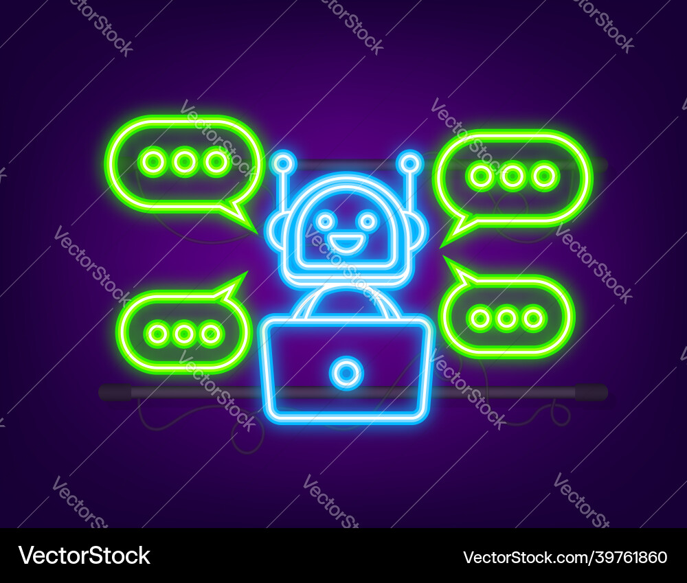 Robot icon bot sign design chatbot symbol Robot icon bot sign design chatbot symbol vector image
