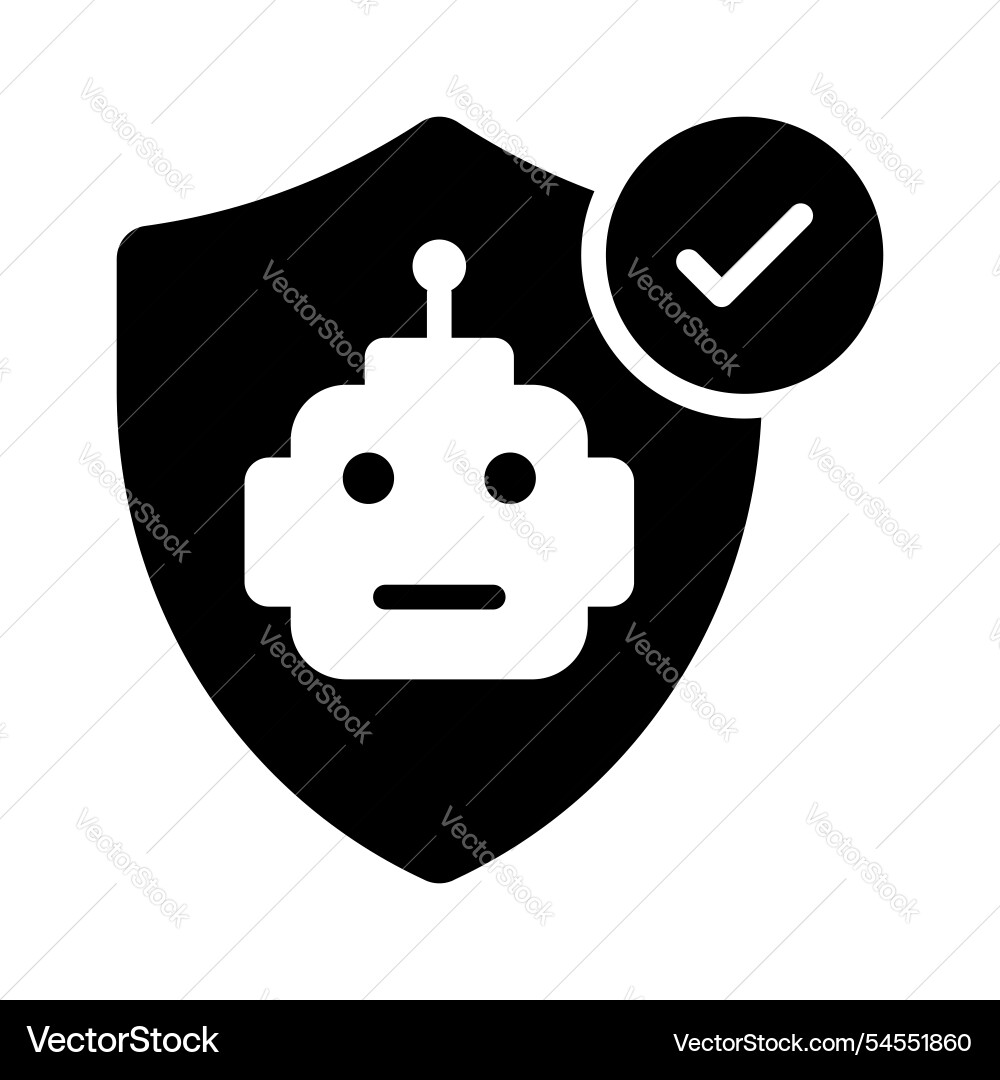 Robot security Vector Image