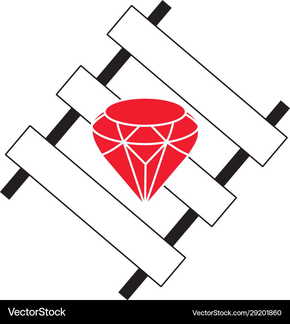 Ruby on rails programming framework concept vector image