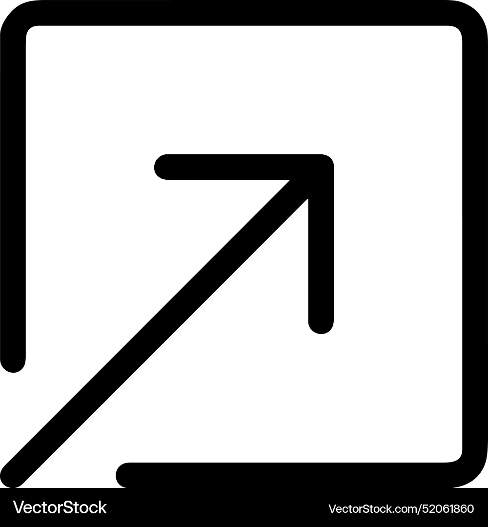 Upload outline icon symbol image Vector Image