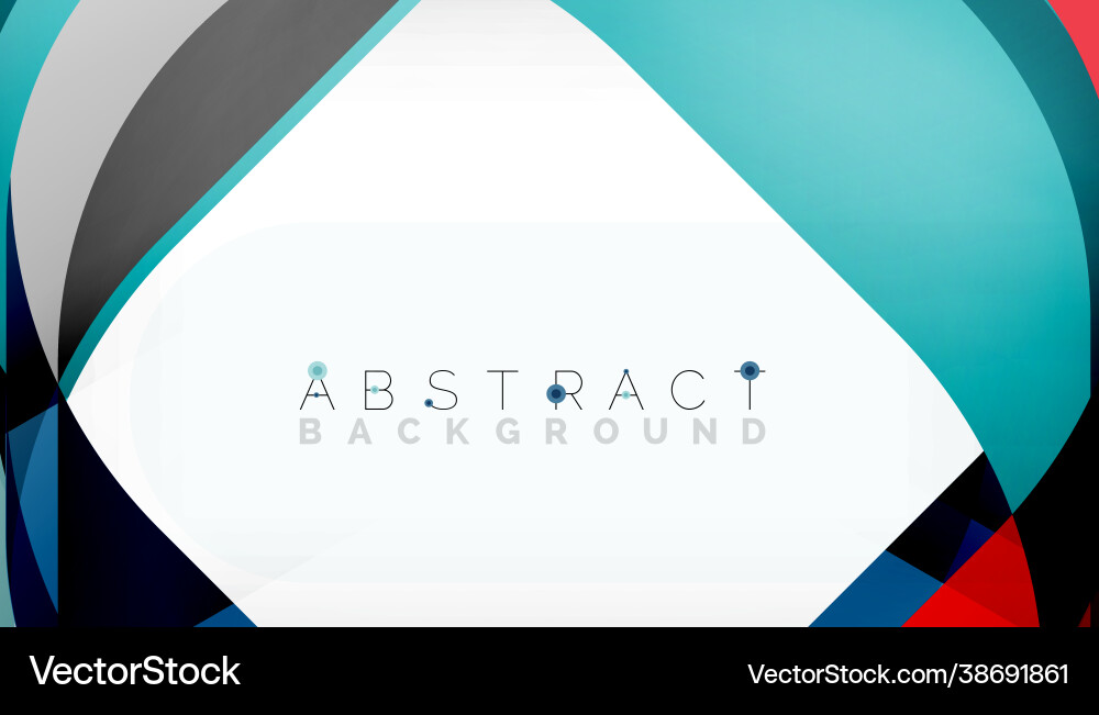 Abstract square shape with overlapping waves Vector Image