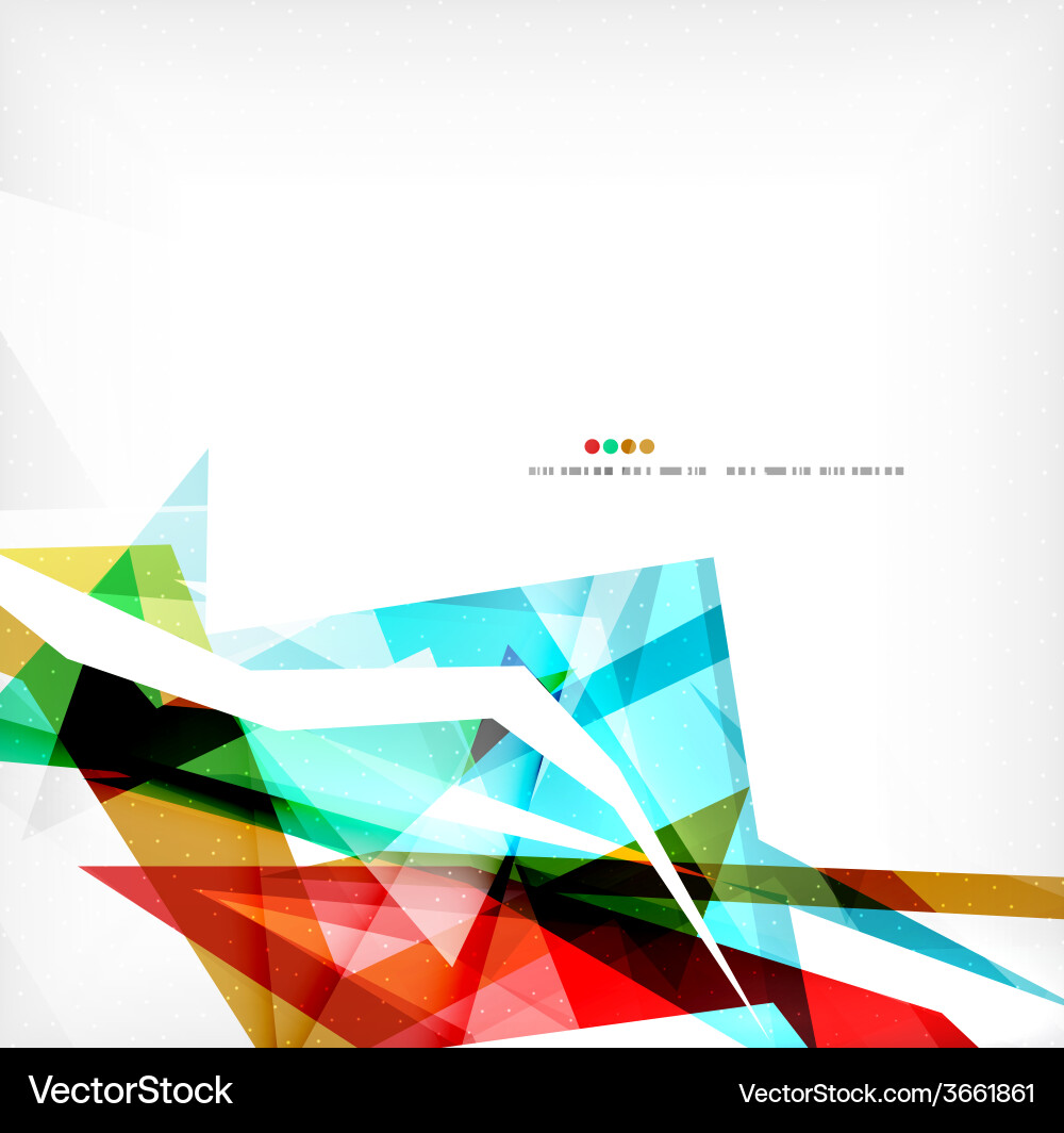 Angular geometric color shapes vector image
