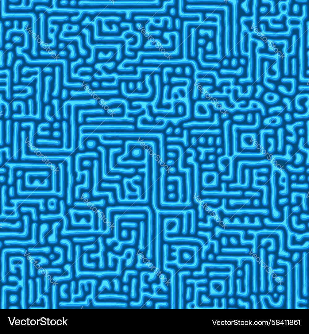 Blue Tech Circuit Pattern Vector Image