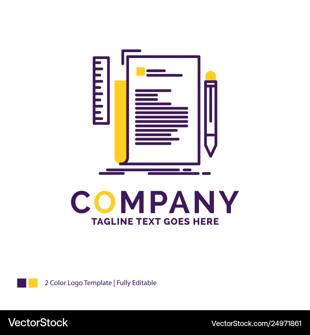 Company name logo design for code coding file Company name logo design for code coding file vector image