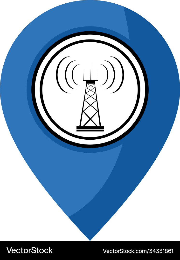 Connection location point design vector image