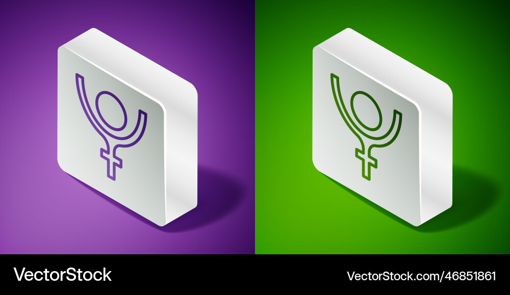 Isometric line ancient astrological symbol Isometric line ancient astrological symbol vector image