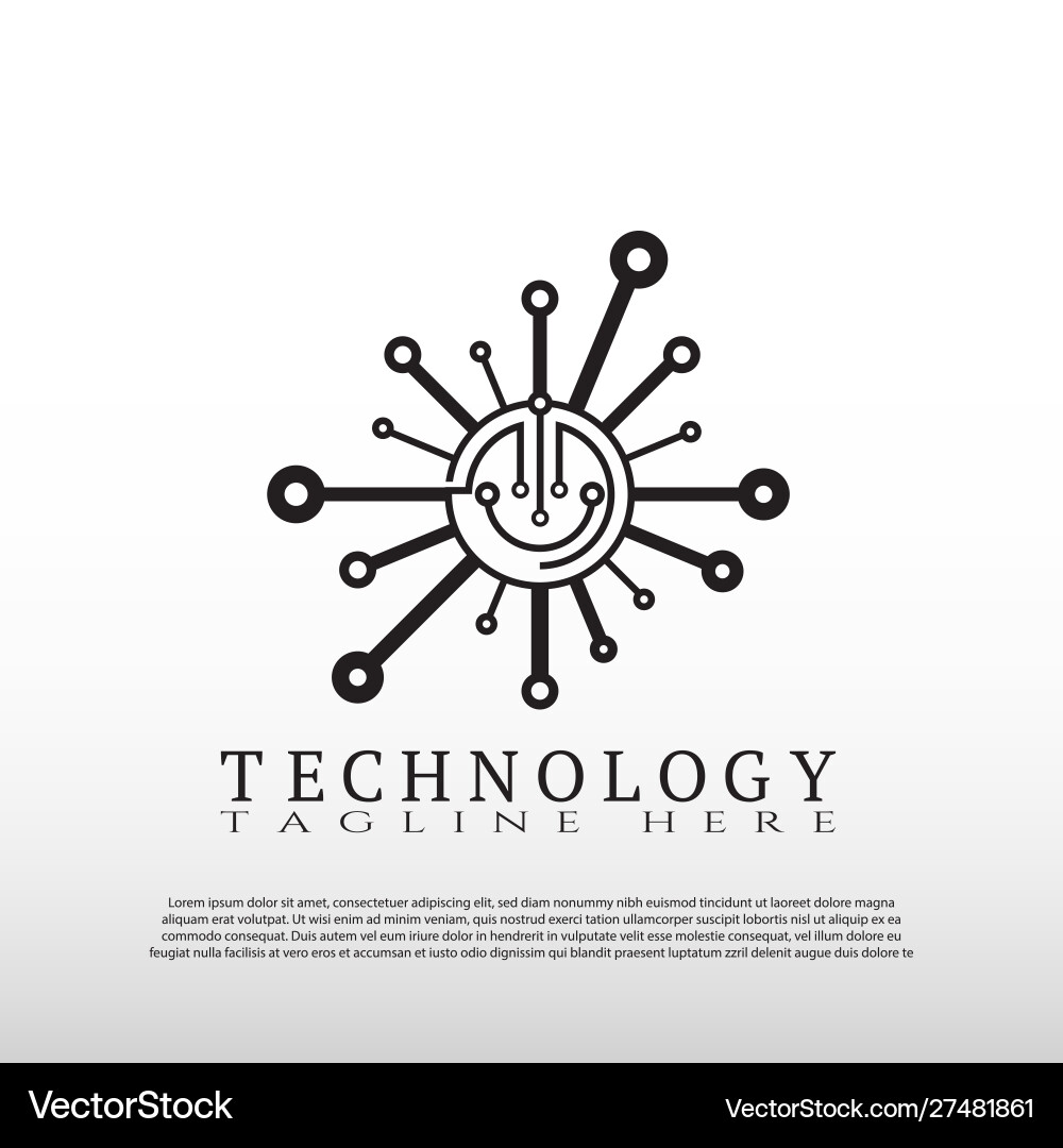 Technologie-Logo zukünftige Technologie-Icon-Element Technologie-Logo zukünftige Technologie-Icon-Element vektorbild