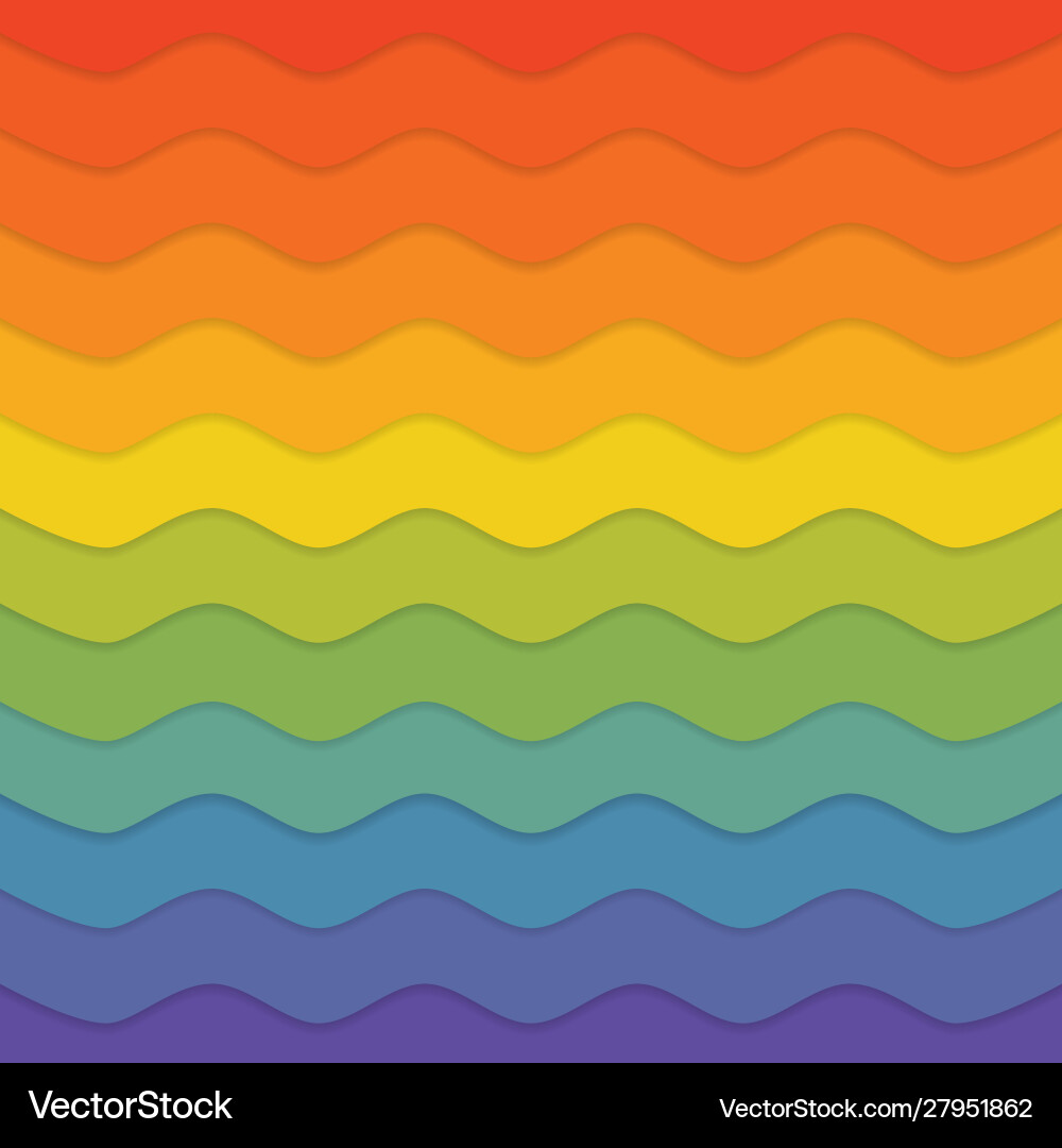 Background wave colorful multi color Vector Image