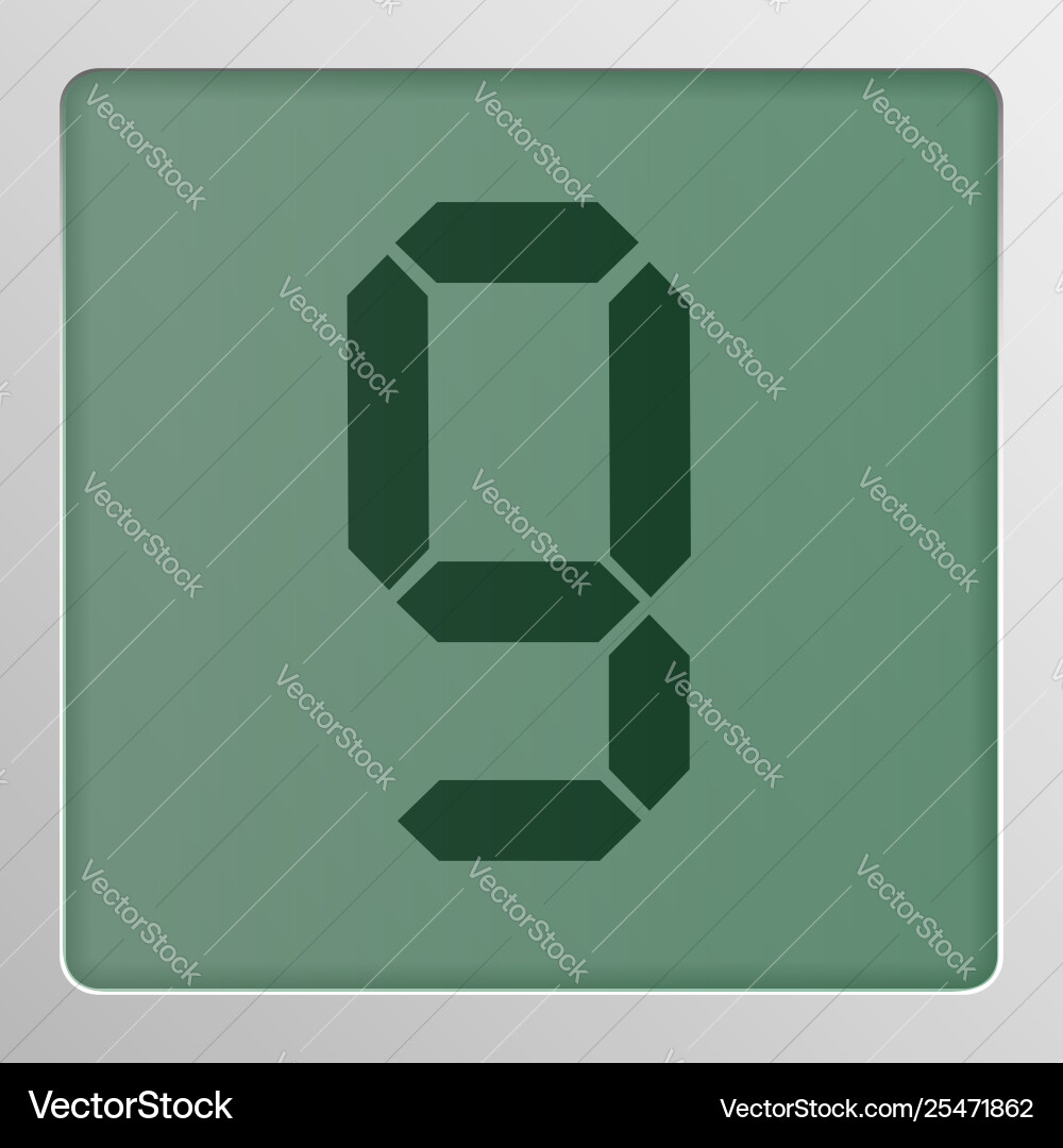 Digital character set typeface on a screen Digital character set typeface on a screen vector image