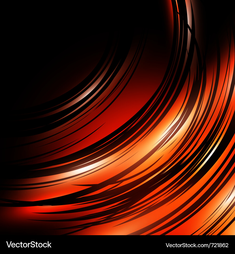 Dynamic Red Abstract Lines Vector Image