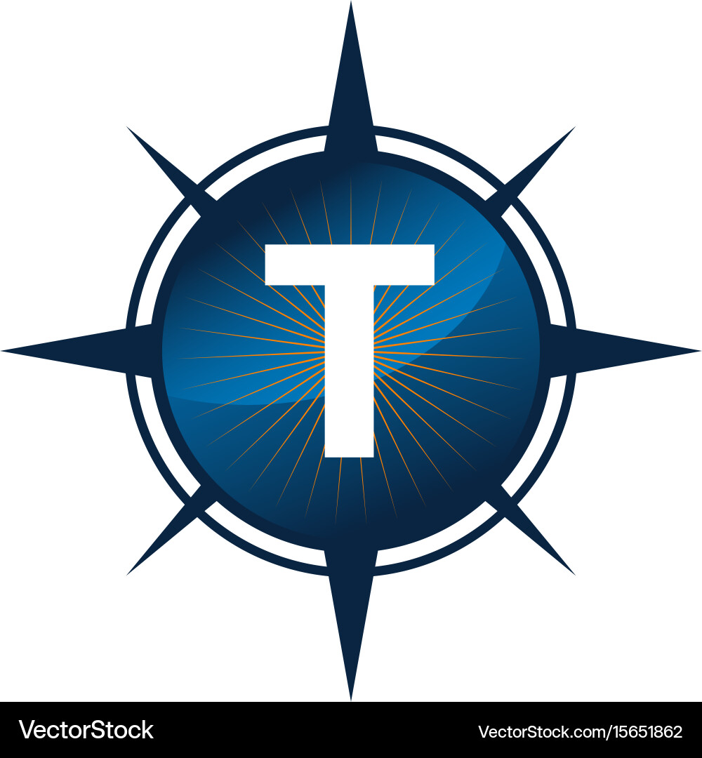Insights guide initial t vector image