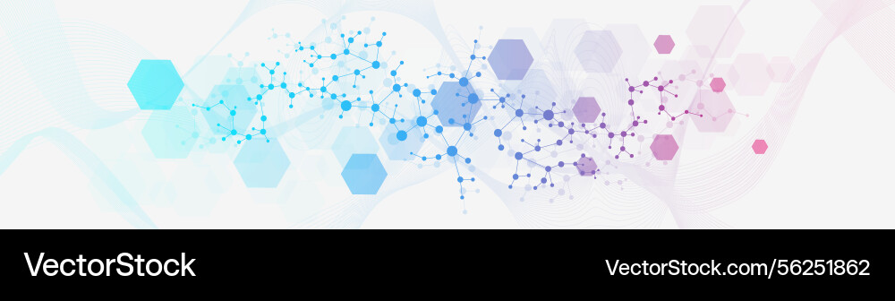 Modern science background with lines dots Modern science background with lines dots vector image