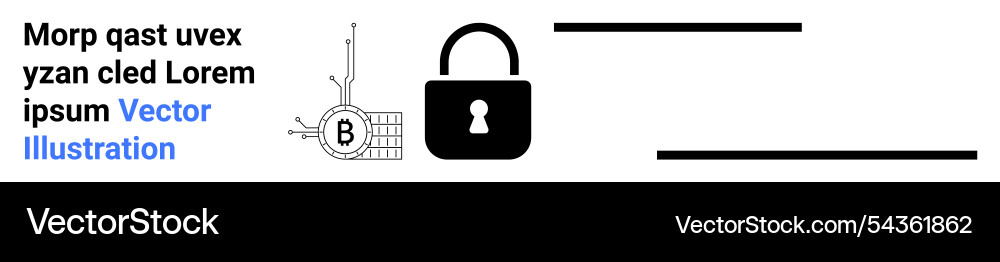 Secure digital transactions concept vector image