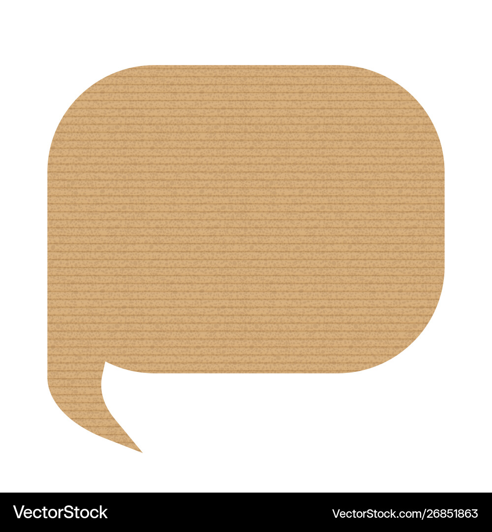 Bubble speech is in shape a square Vector Image