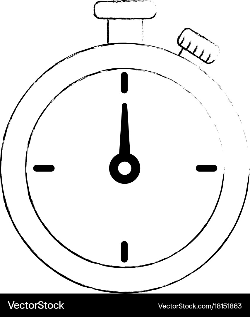 Chronometer timer isolated icon vector image